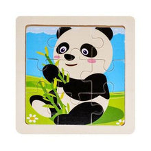 Load image into Gallery viewer, Intelligence Kids Toy Wooden 3D Puzzle Jigsaw Tangram for Children Baby Cartoon Animal/Traffic Puzzles Educational Learning Toys