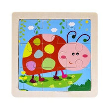 Load image into Gallery viewer, Intelligence Kids Toy Wooden 3D Puzzle Jigsaw Tangram for Children Baby Cartoon Animal/Traffic Puzzles Educational Learning Toys