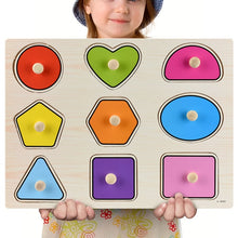 Load image into Gallery viewer, Kids 3D Puzzle Wooden Toys Colorful Geometry Shape Cognition Wood Puzzle Children Early Learning Educational Montessori Toys
