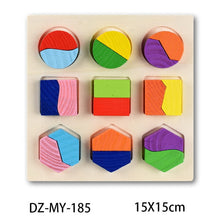 Load image into Gallery viewer, Kids 3D Puzzle Wooden Toys Colorful Geometry Shape Cognition Wood Puzzle Children Early Learning Educational Montessori Toys
