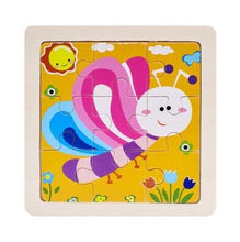 Load image into Gallery viewer, Intelligence Kids Toy Wooden 3D Puzzle Jigsaw Tangram for Children Baby Cartoon Animal/Traffic Puzzles Educational Learning Toys
