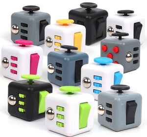 3.3cm Cube With Button Anti Irritability Toy Stress Relief for Adults and Children Vinyl Desk Toy