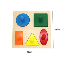 Load image into Gallery viewer, Kids Wooden Puzzles Toys Memory Match Stick Chess Game Fun Puzzle Board Game Educational Color Cognitive Geometric shape Toys
